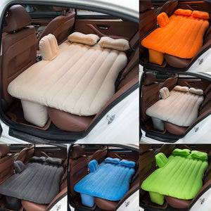 Inflatable Car Air Mattress Camping Inflation Bed Travel Air Bed Car Back Seat 135CM 85CM Whosale Drop Shipping