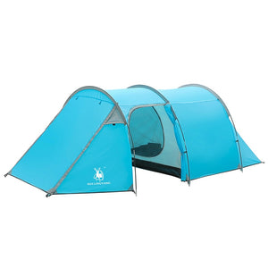 HUILINGYANG 4 People Outdoor Camping Tents One-Room And One-Bedroom Double-Layer Rainproof Tent Waterproof Family Picnic Tent